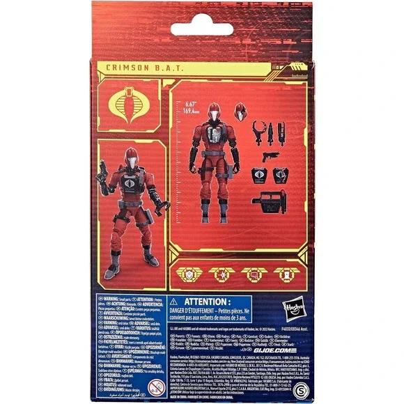 G. I. Joe Classified Series Crimson Action Figure, Collectible Premium Toy, - Picture 2 of 3